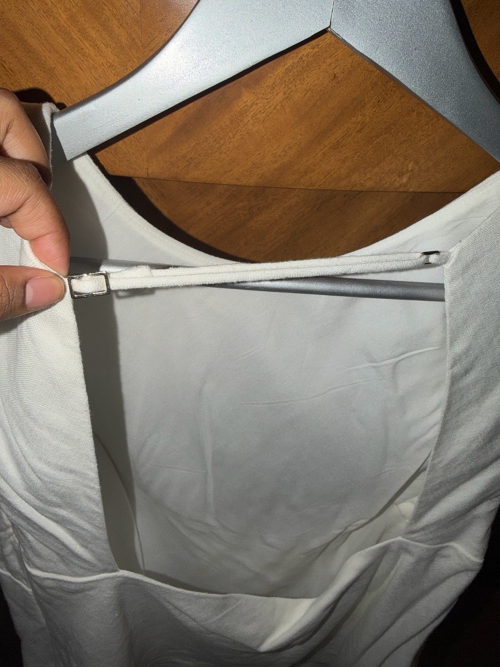 Abercrombie Sleeveless White Linen Blend Top - Picture 4 of 5